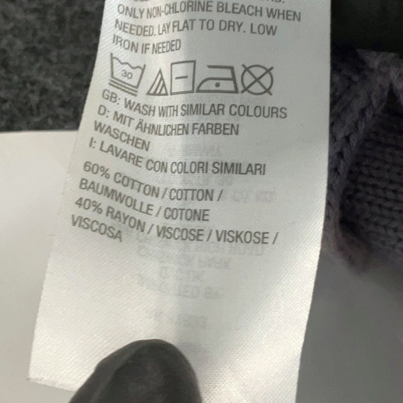 All Worthy Tie Dye Oversized Knit Sweater Gray/Pink Size Medium - Picture 8 of 8